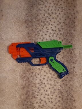 Kids Foam Dart Blaster Toy - Blue, Green & Orange